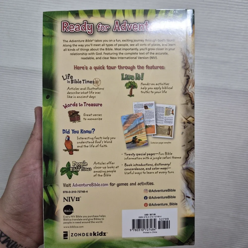 NIV, Adventure Bible, Kids, Children's, Full Color, BRAND NEW, Gift Quality‎